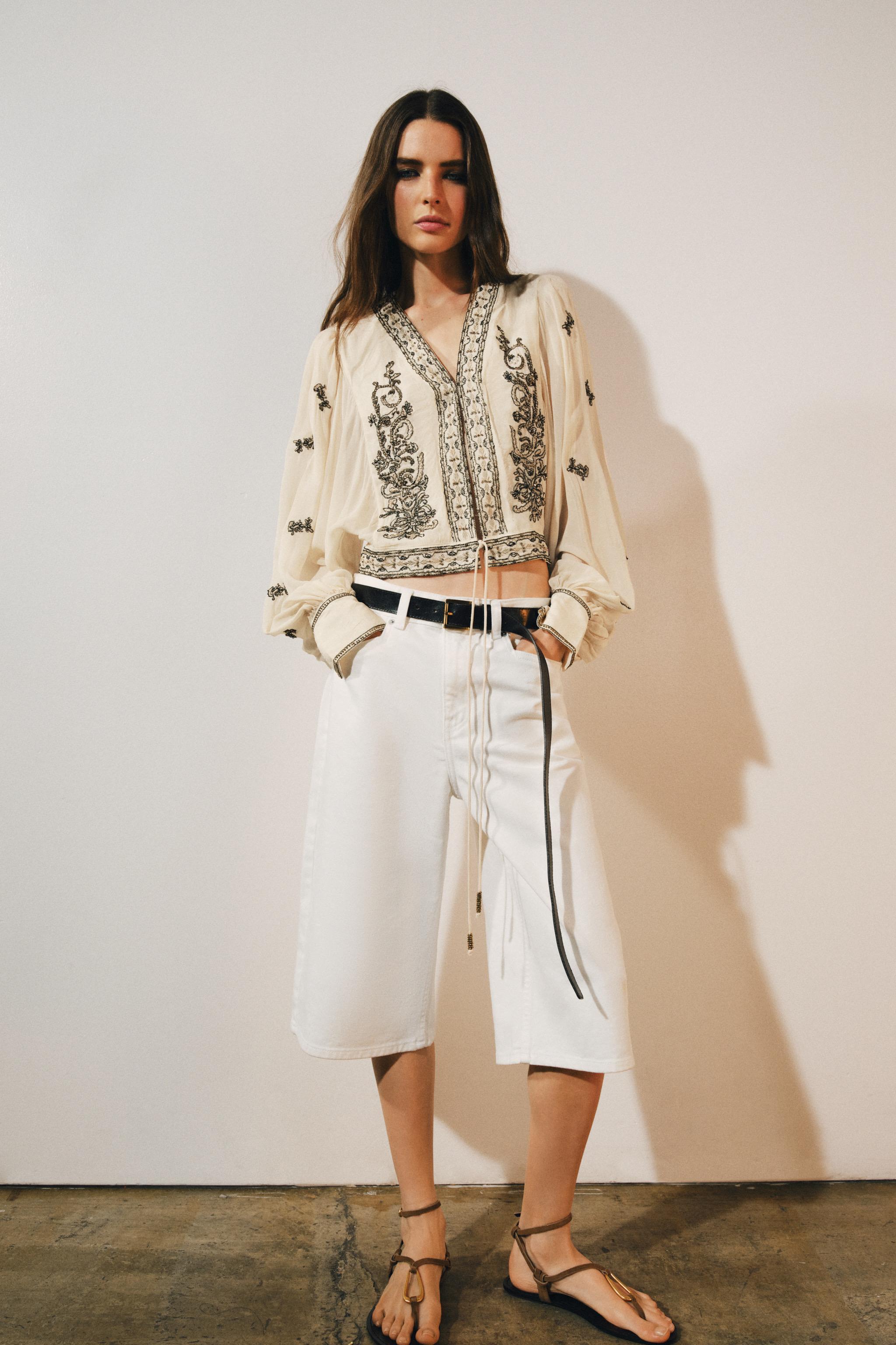 BEAD EMBROIDERED BLOUSE ZW COLLECTION